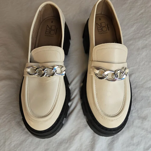No Boundaries sz 8 Lug Loafer's Chunky Sole Shell 90s y2k - like new! - Picture 2 of 8